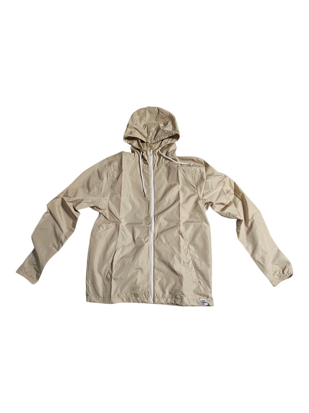 Grand Running Club Lightweight Hooded Windbreaker Jacket - Beige